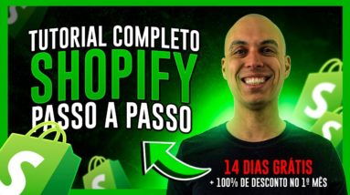 Tutorial COMPLETO de Dropshipping do zero! 14 dias de graça + 100% de desconto no 1º mês na Shopify